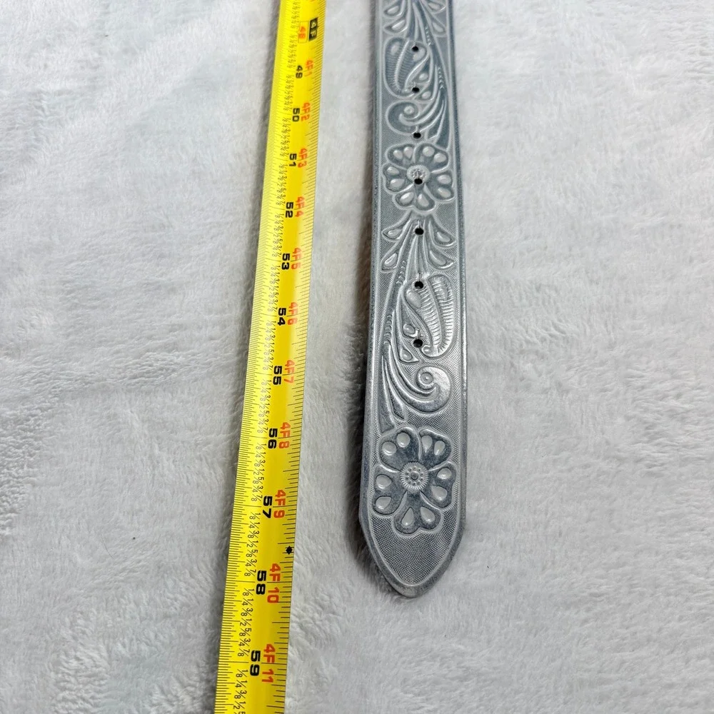 Kacey Musgraves Lee Western Leather Belt Middle of Nowhere Floral Buckle 3X 3XL